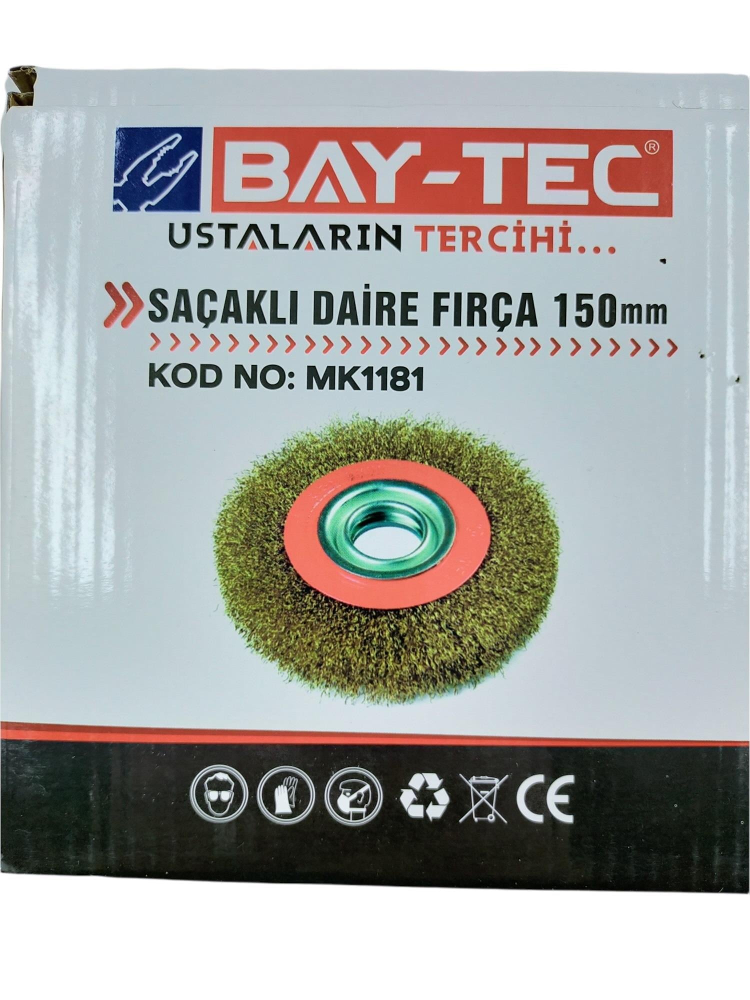 Bay-Tec Saçaklı Daire Fırça 150Mm