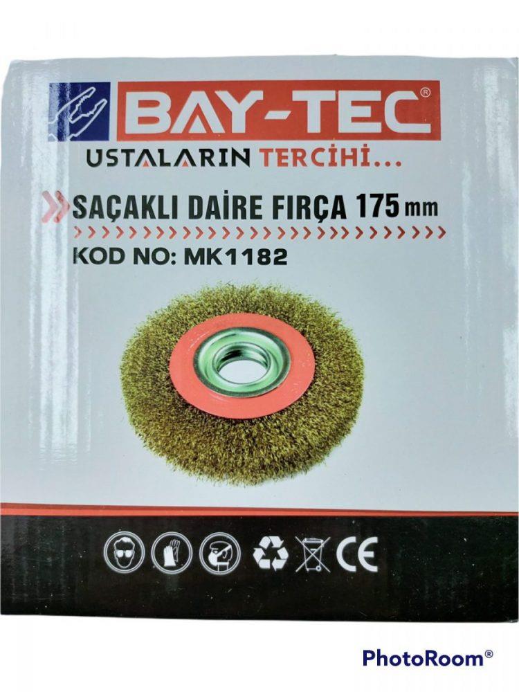 Bay-Tec Saçaklı Daire Fırça 175Mm