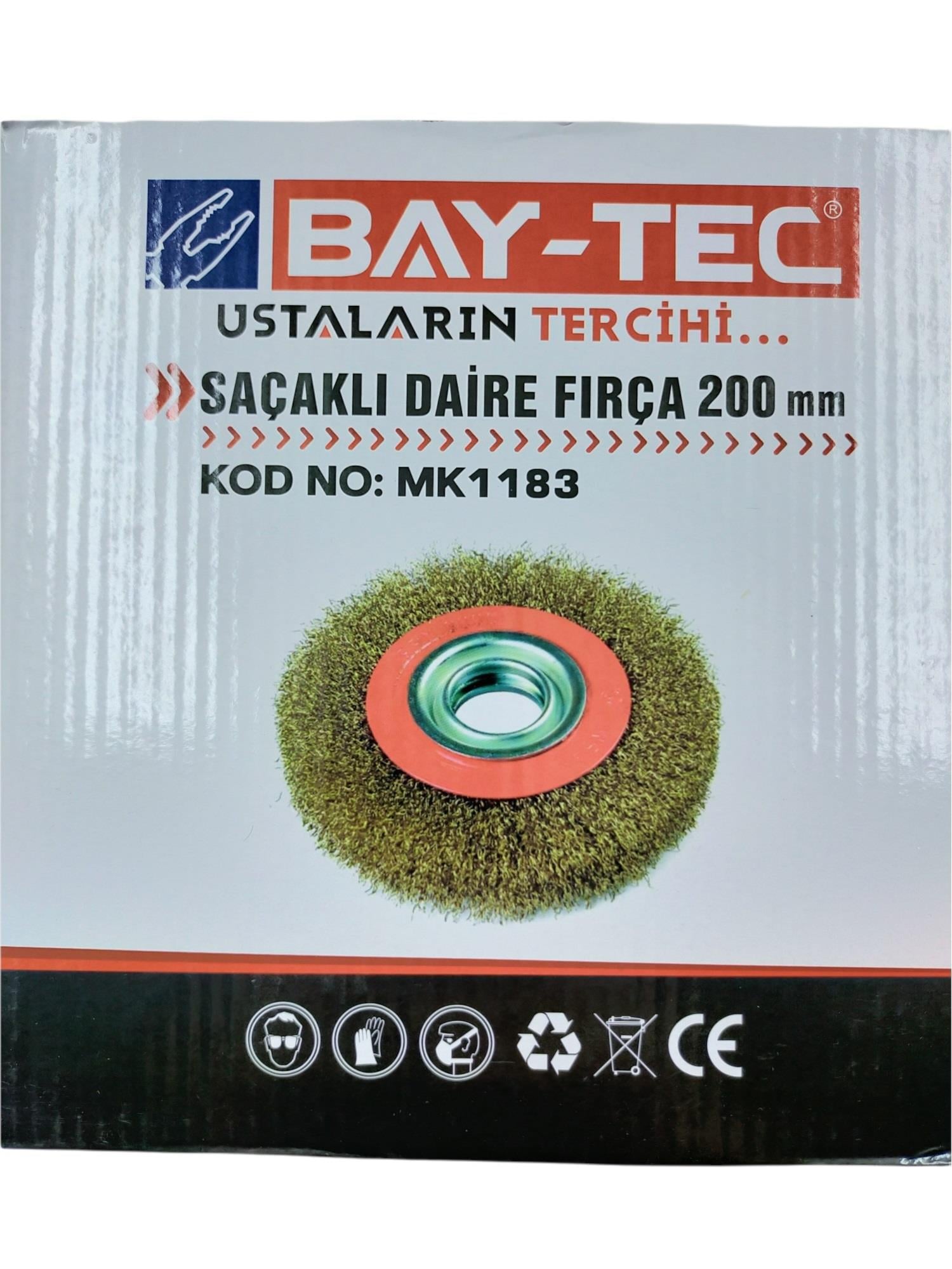 Bay-Tec Saçaklı Daire Fırça 200Mm