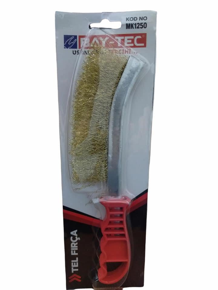 Bay-Tec Plastik Saplı Tel Fırça - Blisterli
