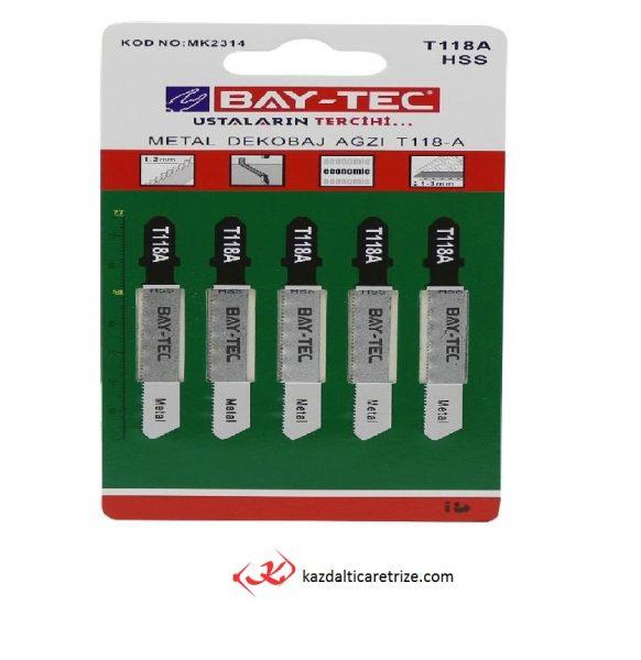 Bay-Tec Dekopaj Ağzı T118-A 5Li (Demir)