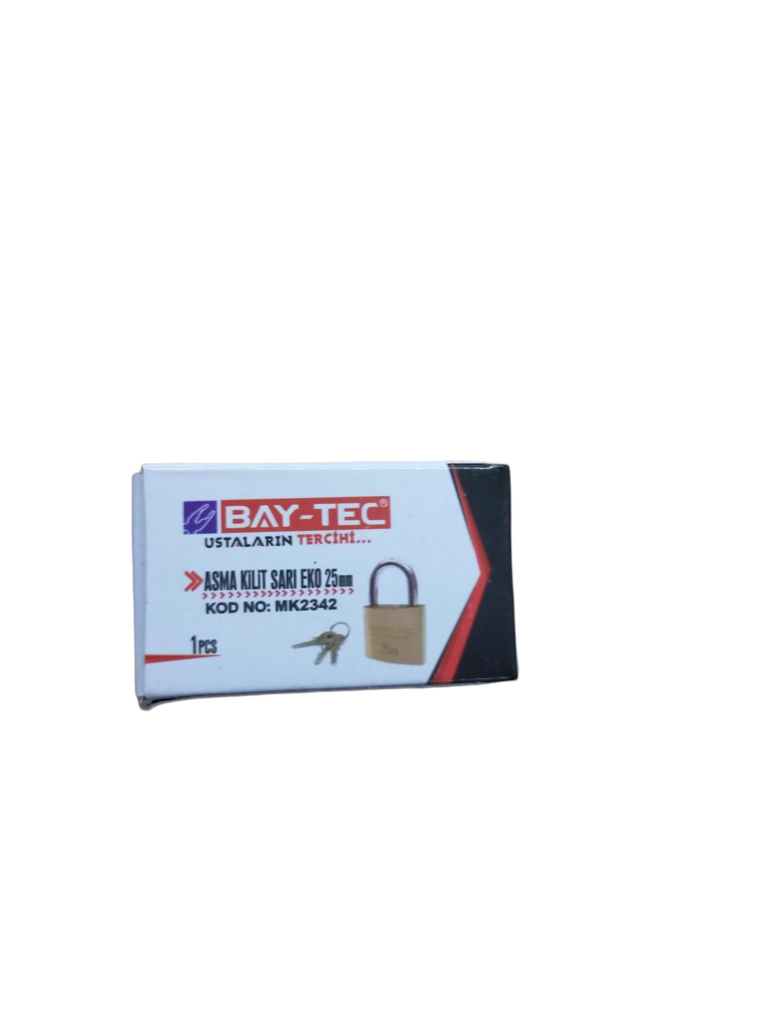 Bay-Tec Sarı Asma Kilit 25Mm - Eko