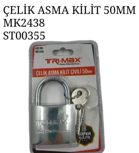 Mk2438   Trı-Max Çelik Asma Kilit 50Mm (Çivili)