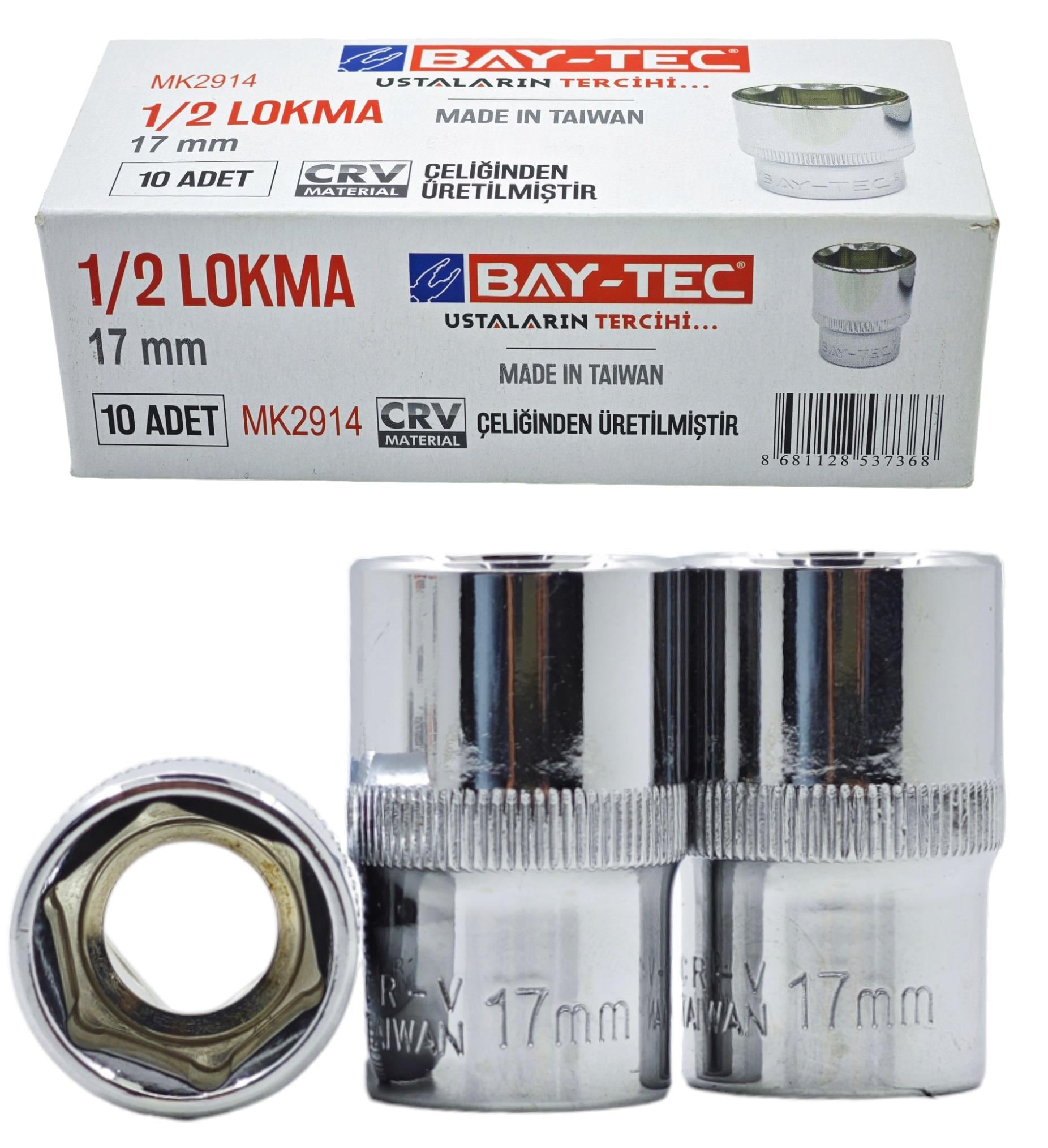 Bay-Tec 1/2 Altı Köşe Lokma 17Mm