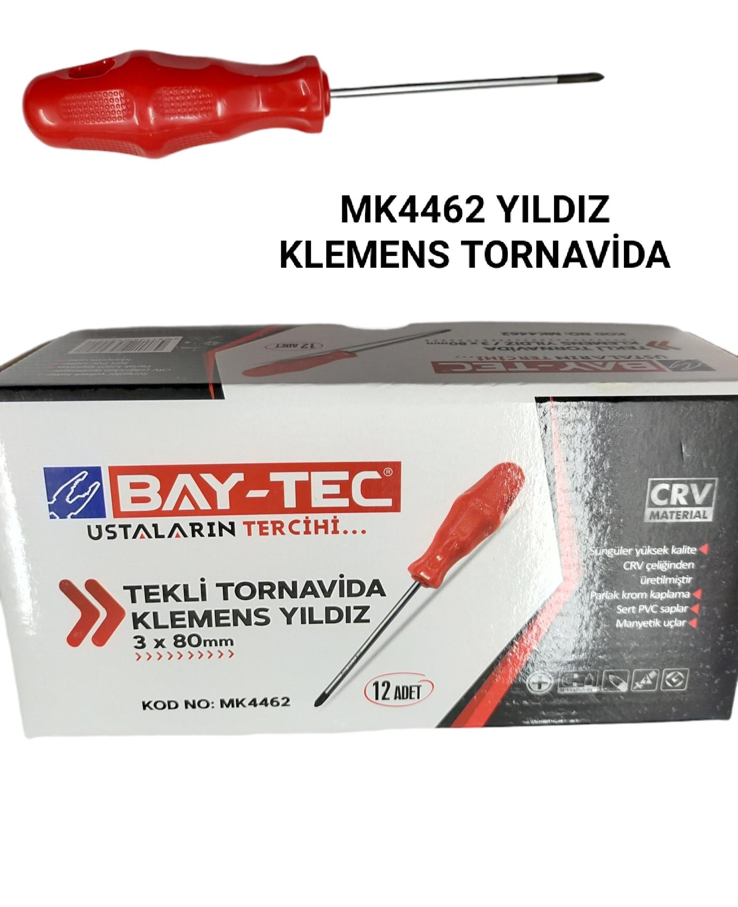Bay-Tec Tekli Yıldız Tornavida 3*80