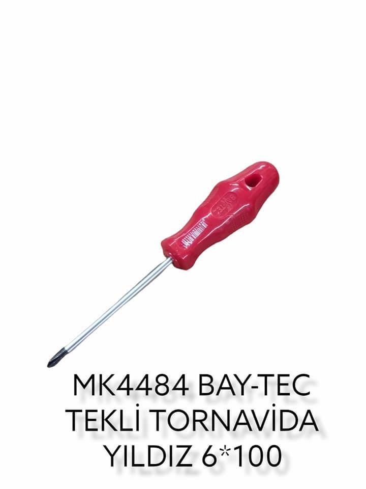 Bay-Tec Tekli Tornavida 6*100 (Yıldız)