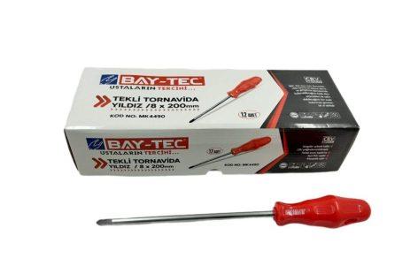 Bay-Tec Tek Tornavida 8*200Mm -Yıldız