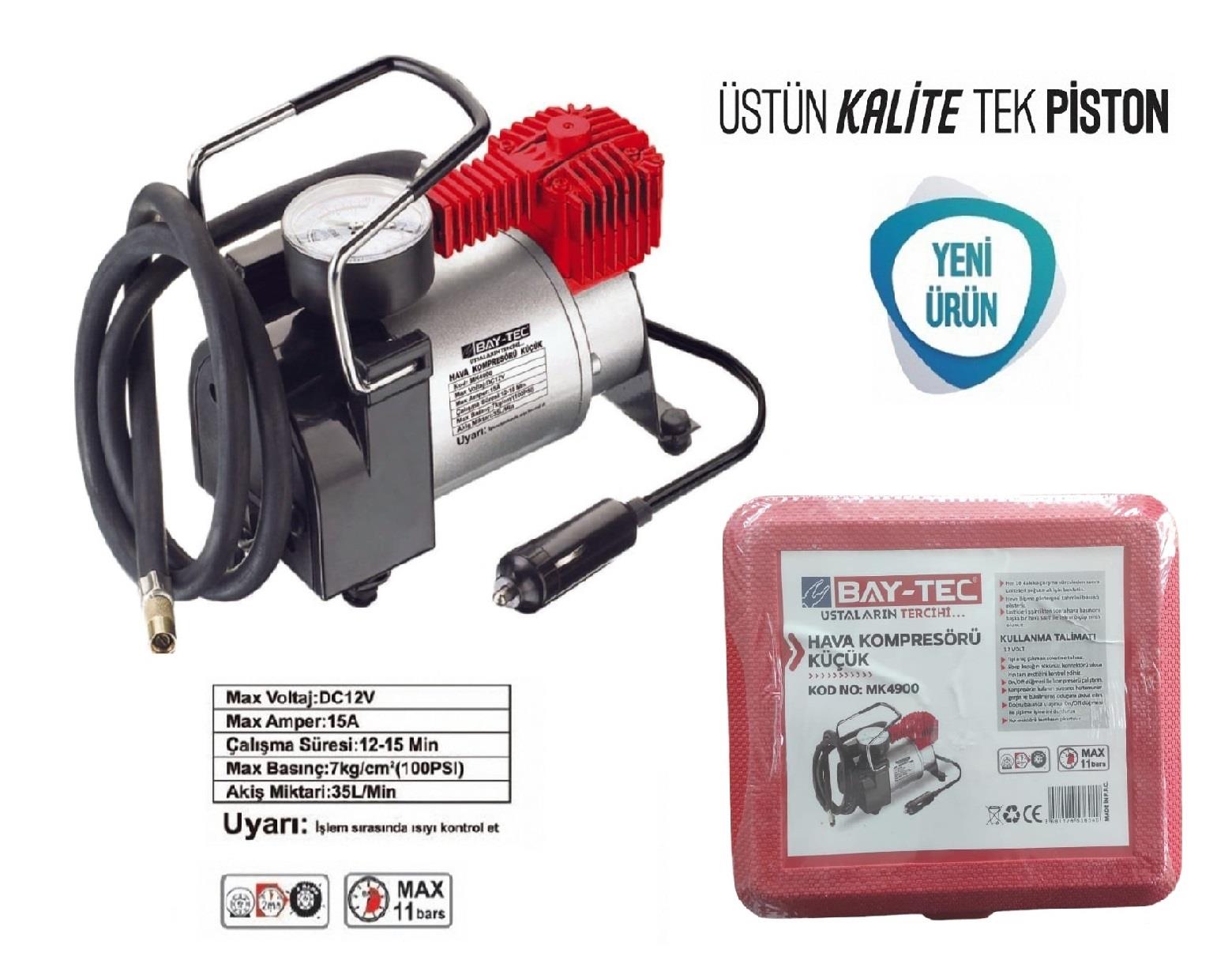 Bay-Tec Hava Kompresörü 15Amp (Küçük)