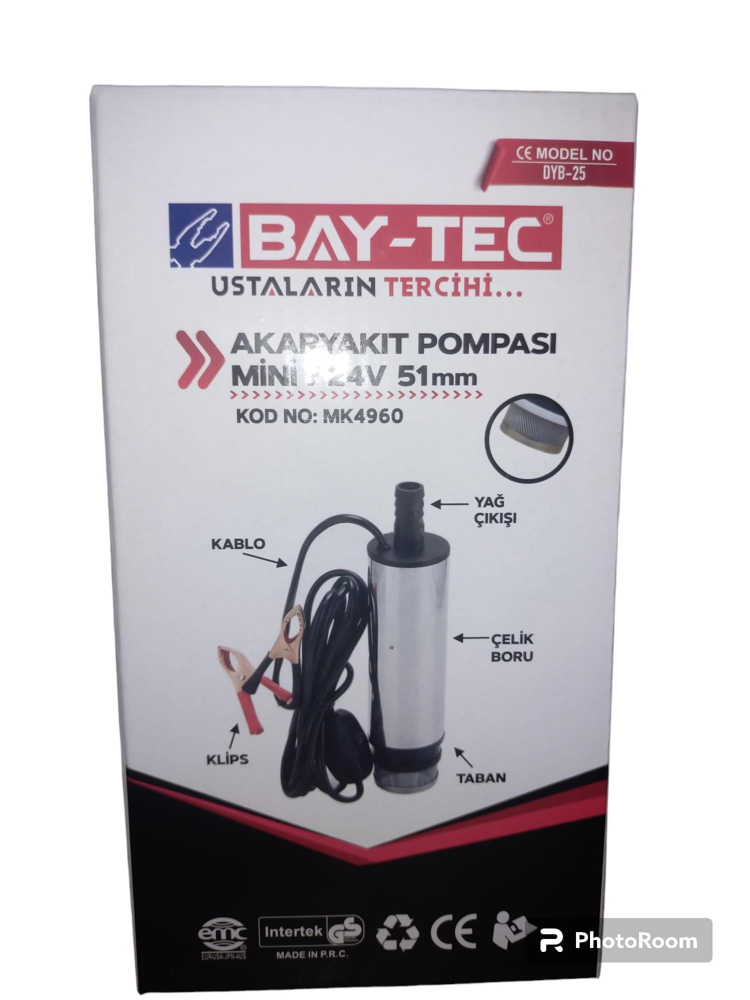 Bay-Tec Akaryakıt Pompası 24V 51Mm - Mini