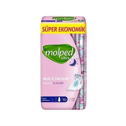 Molped Hijyenik Ped Ultra Gece Süper Eko 16 lı