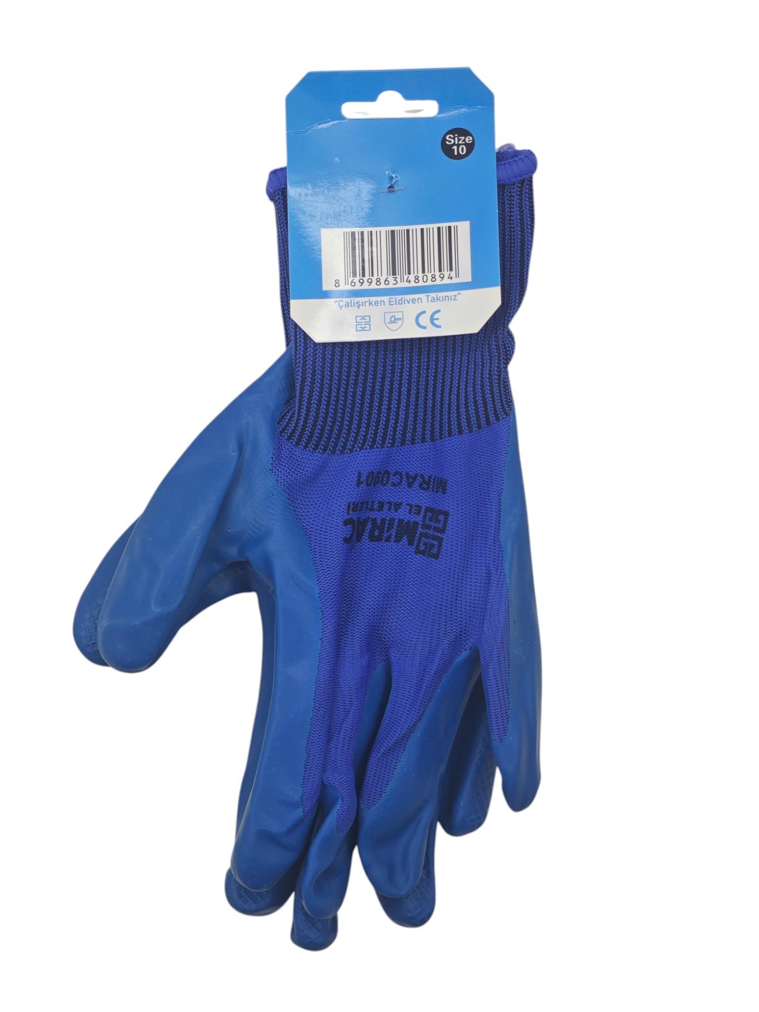 MRC-0901   Miraç Nitril İş Eldiveni 10