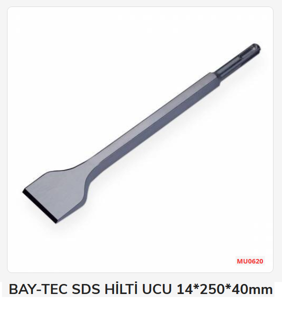 Bay-Tec Sds Hilti Ucu 14*250*40Mm (Geniş Keski)