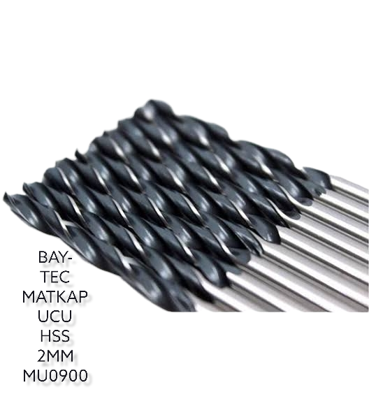 Bay-Tec Hss Matkap Ucu 2.0Mm (Siyah-Beyaz)
