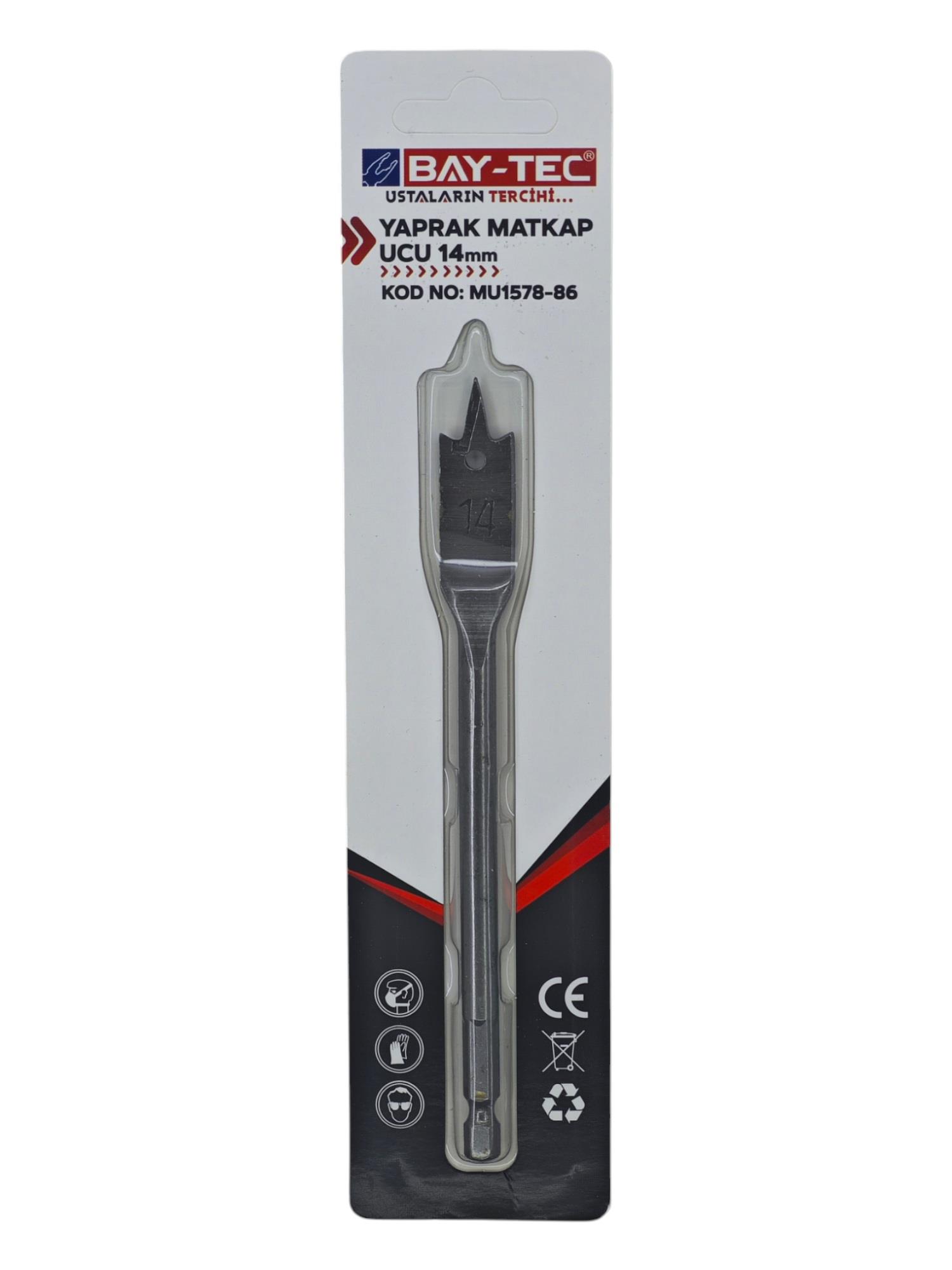 MU1578-86   Bay-Tec Yaprak Matkap Ucu 14mm