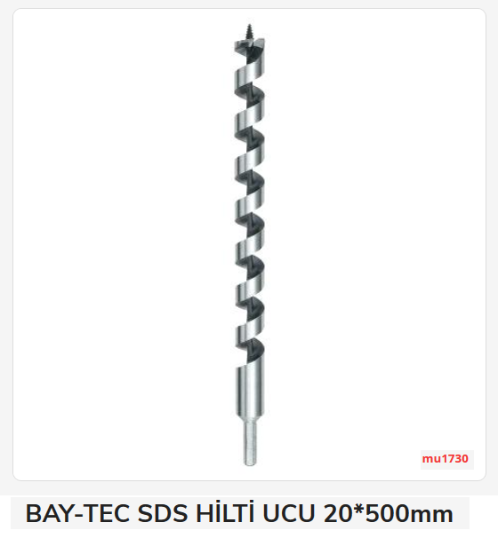 Bay-Tec Sds Hilti Ucu 20*500Mm (Ahşap)
