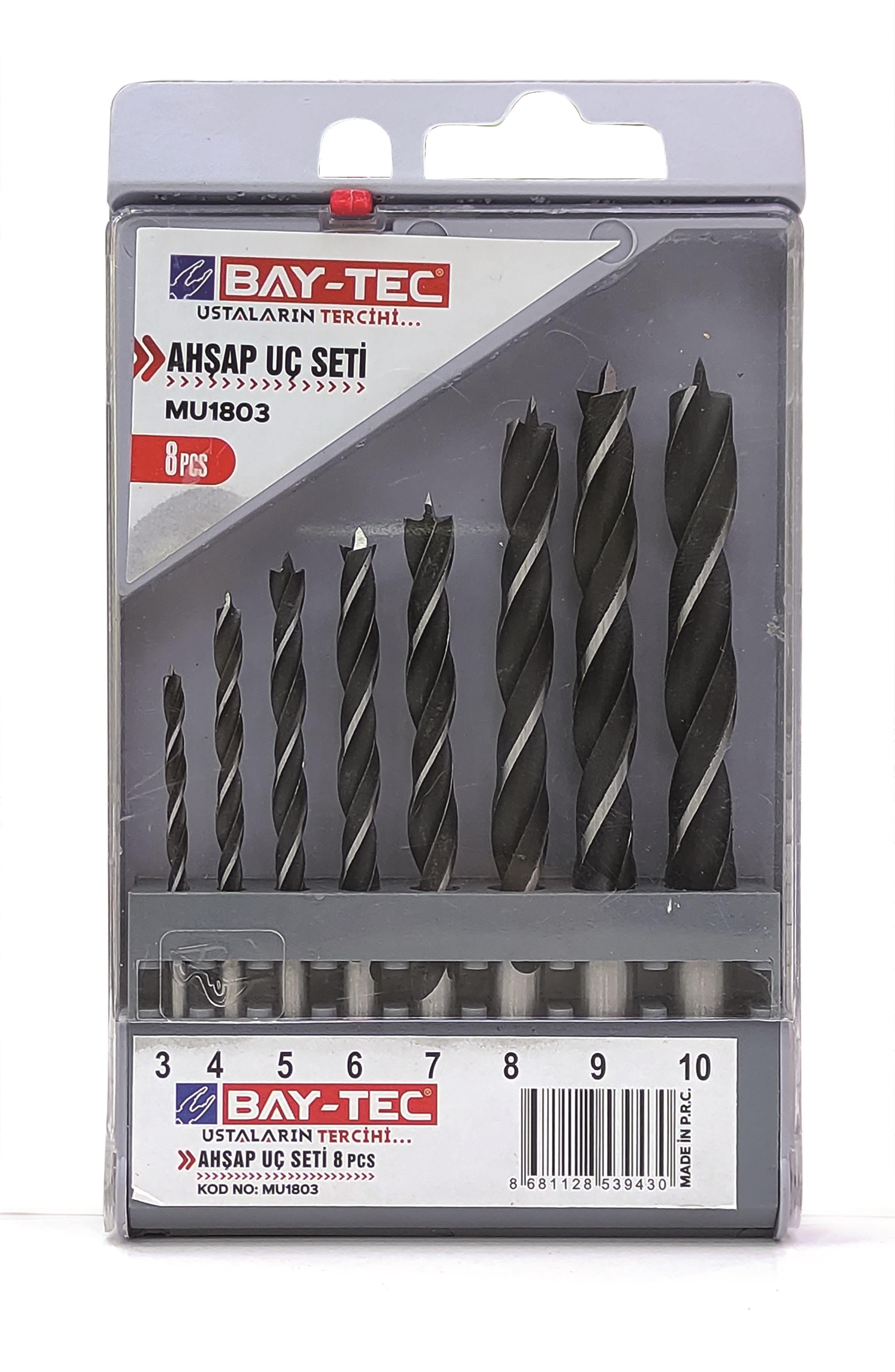 Bay-Tec Ahşap Uç Seti 8Prç