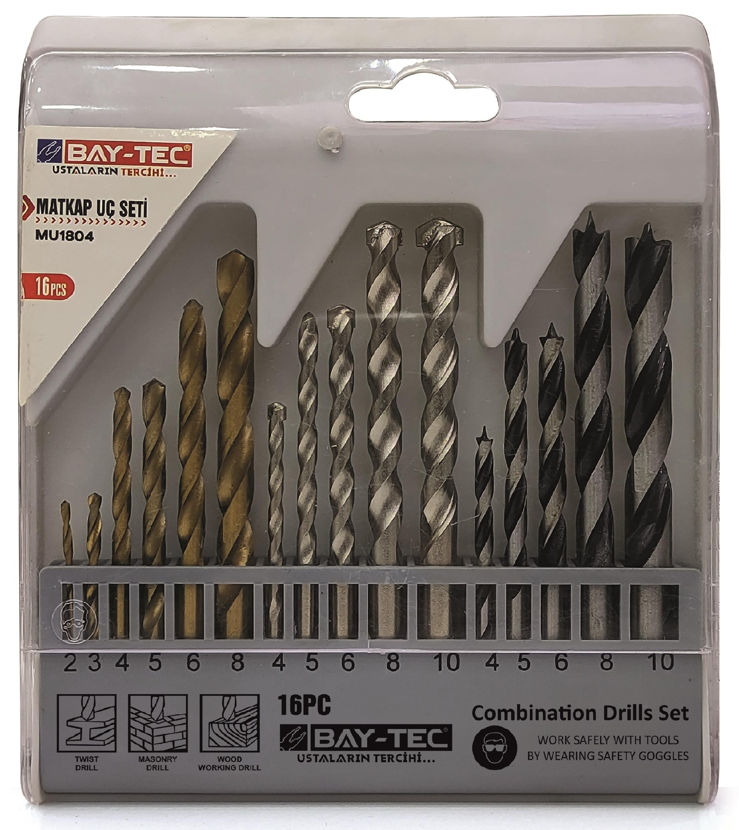 Bay-Tec Matkap Uç Seti 16Prç