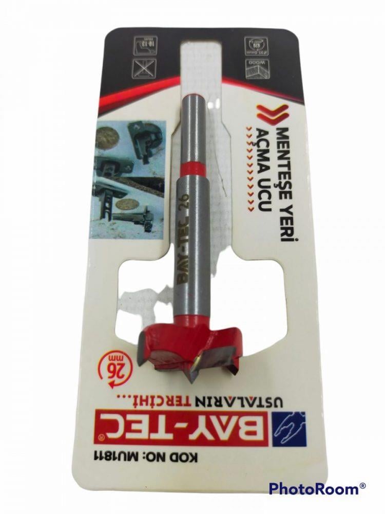 Bay-Tec Menteşe Yeri Açma Ucu 26Mm