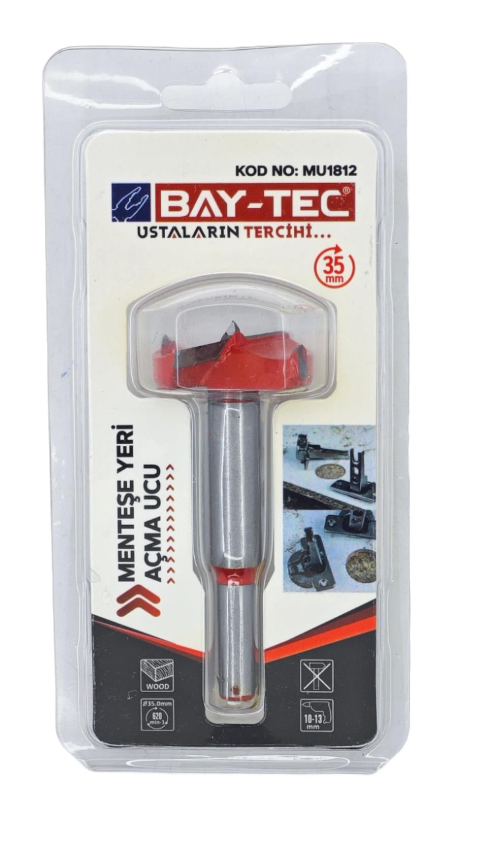 Bay-Tec Menteşe Yeri Açma Ucu 35Mm