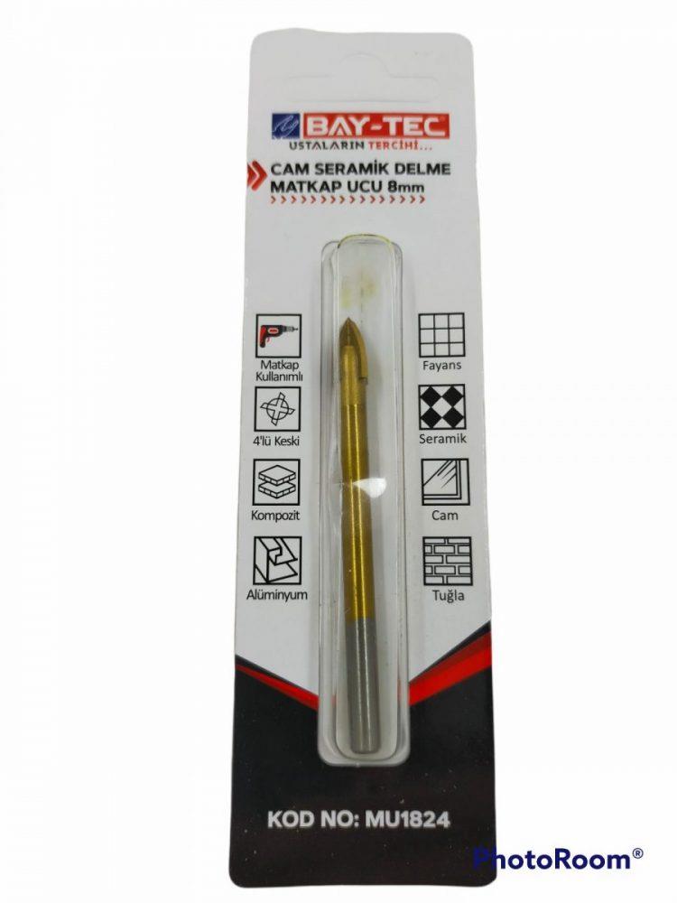 Bay-Tec Cam Delme Matkap Ucu 8Mm
