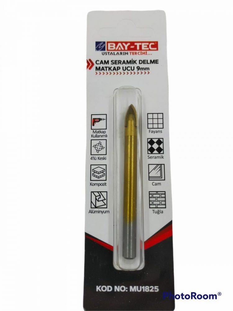 Bay-Tec Cam Delme Matkap Ucu 9Mm