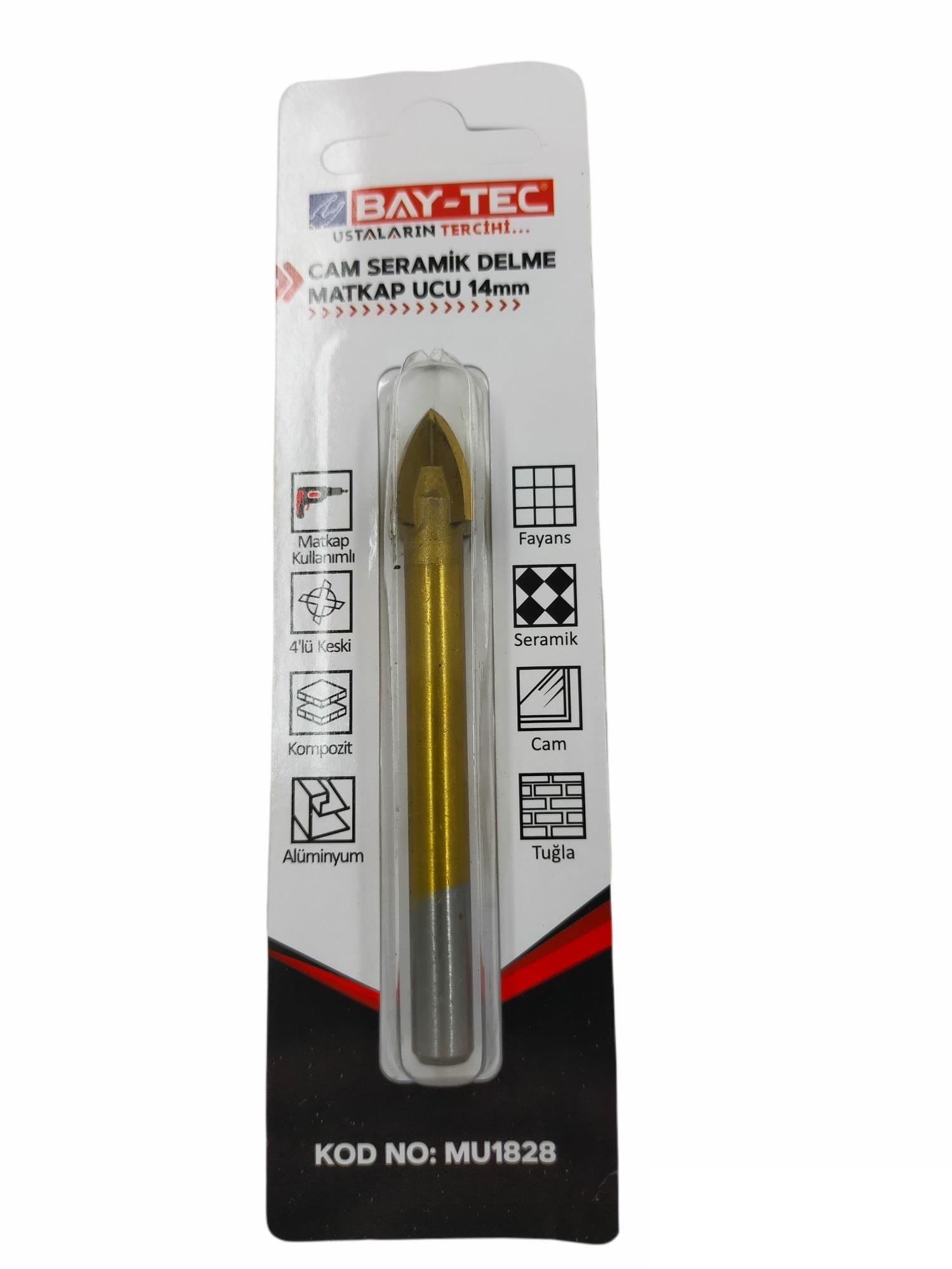 Bay-Tec Cam Delme Matkap Ucu 14Mm