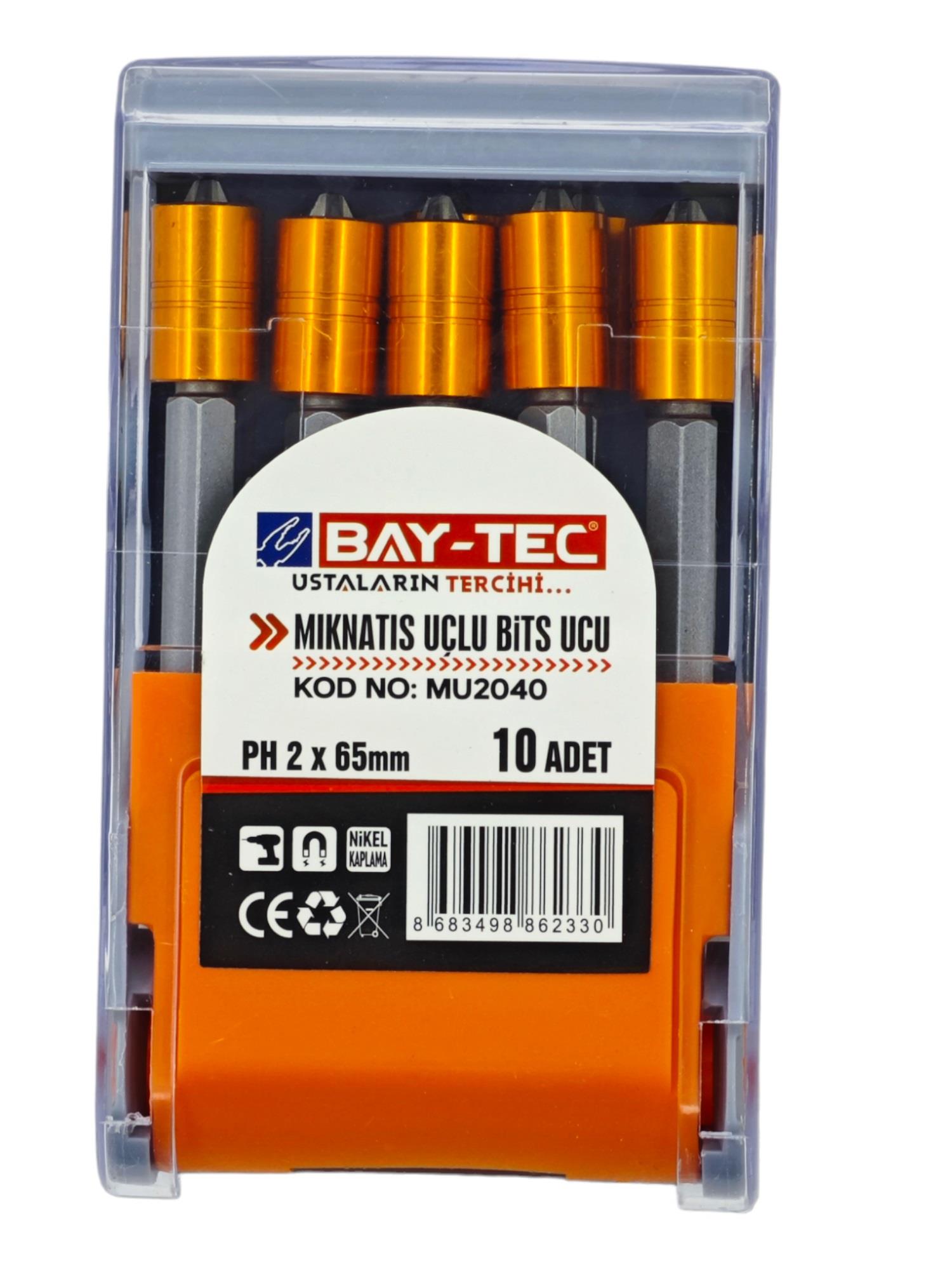 Mu2040   Bay-Tec Miknatıs Uçlu Bits Uç Ph 65Mm