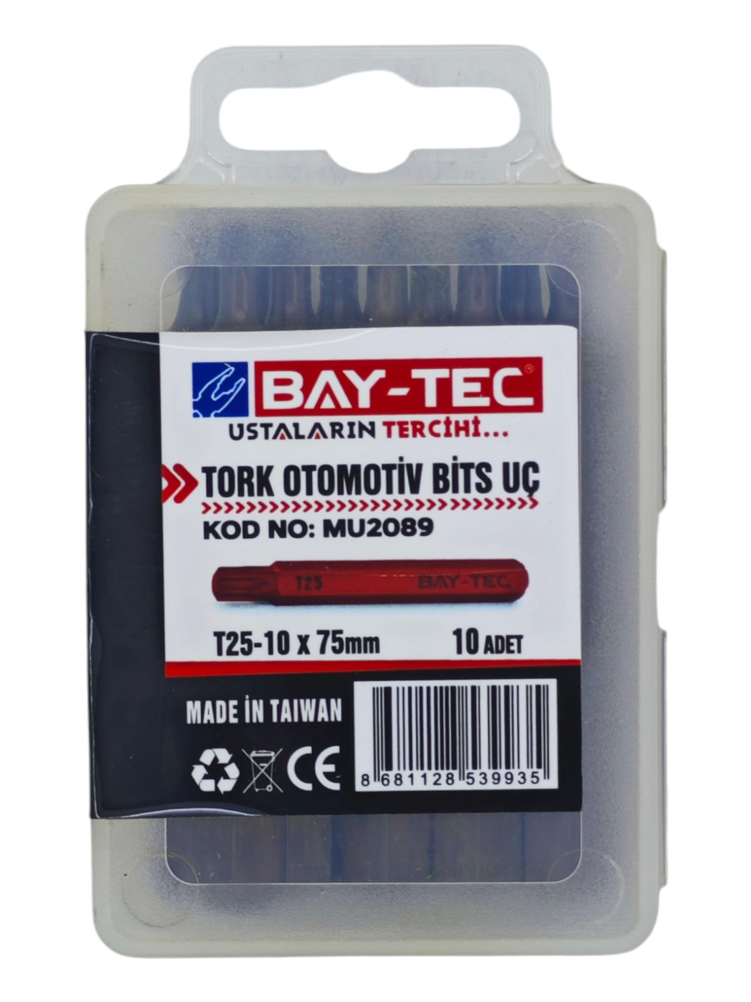 MU2089   Bay-Tec Tork Otomotiv Bits Uç T25-10*75mm