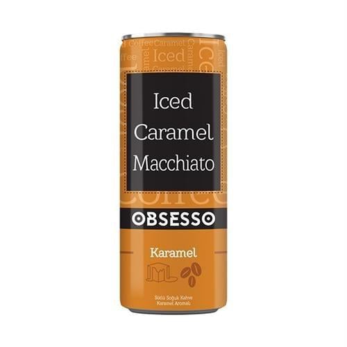 Obsesso Sütlü Soğuk Kahve Karamel Teneke 250 ml