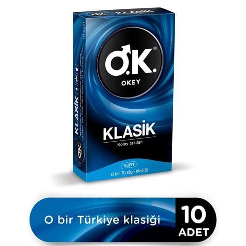 Okey Klasik Prezervatif 10 Adet