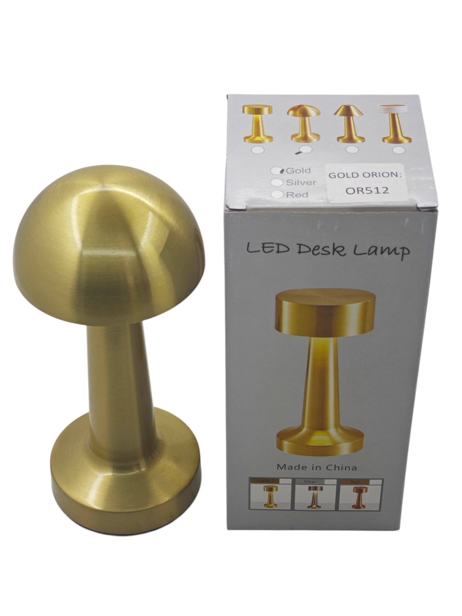 OR512   Gold Orion USB Type-C Şarjlı 1W Led Dokunmatik Abajur