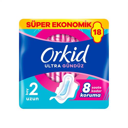 Orkid Hijyenik Ped Ultra Extra Dörtlü Uzun 18 li