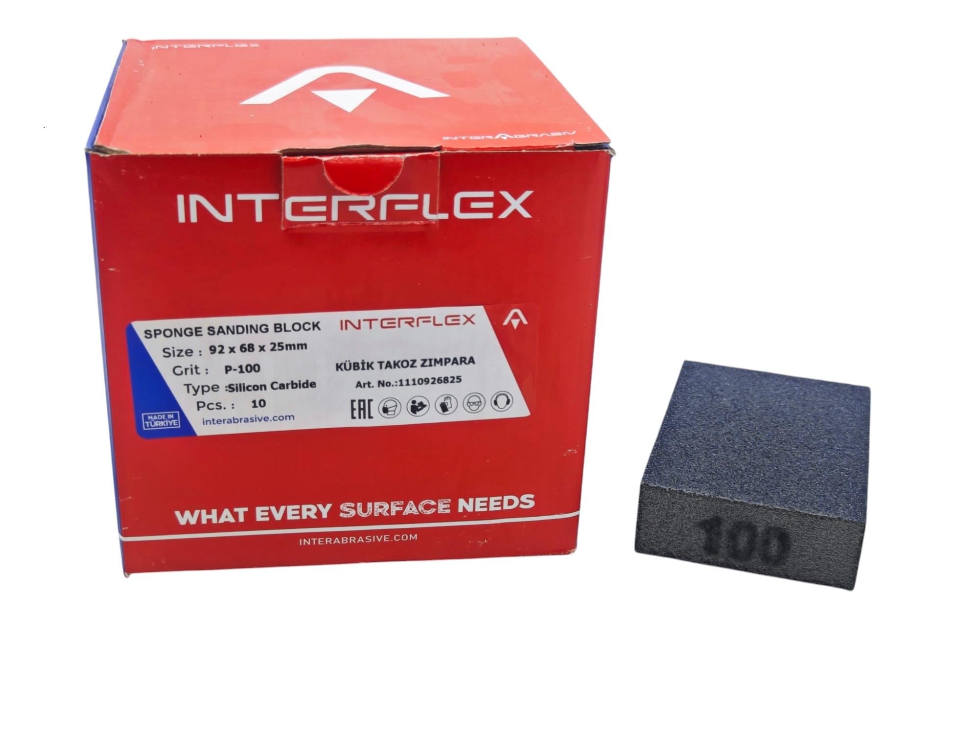 P-100   İnterflex Kübik Takoz Zımpara 100 Kum