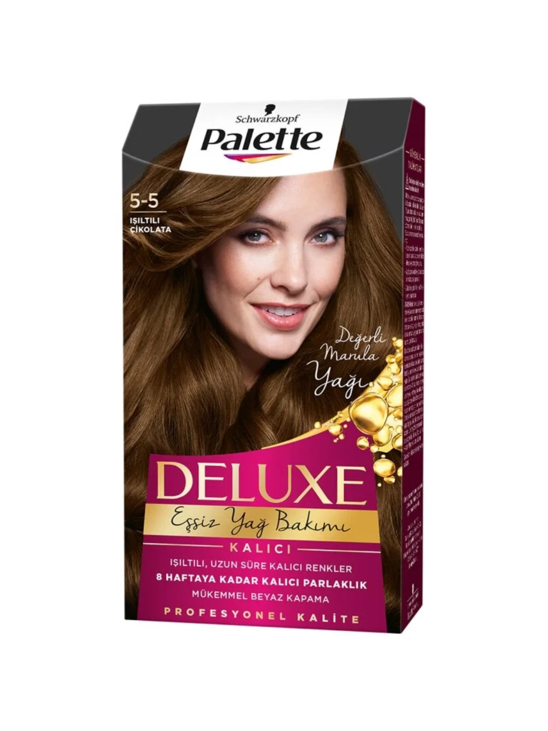 Palette Delux 5-5 Işıltılı Çikolata Saç Boyası
