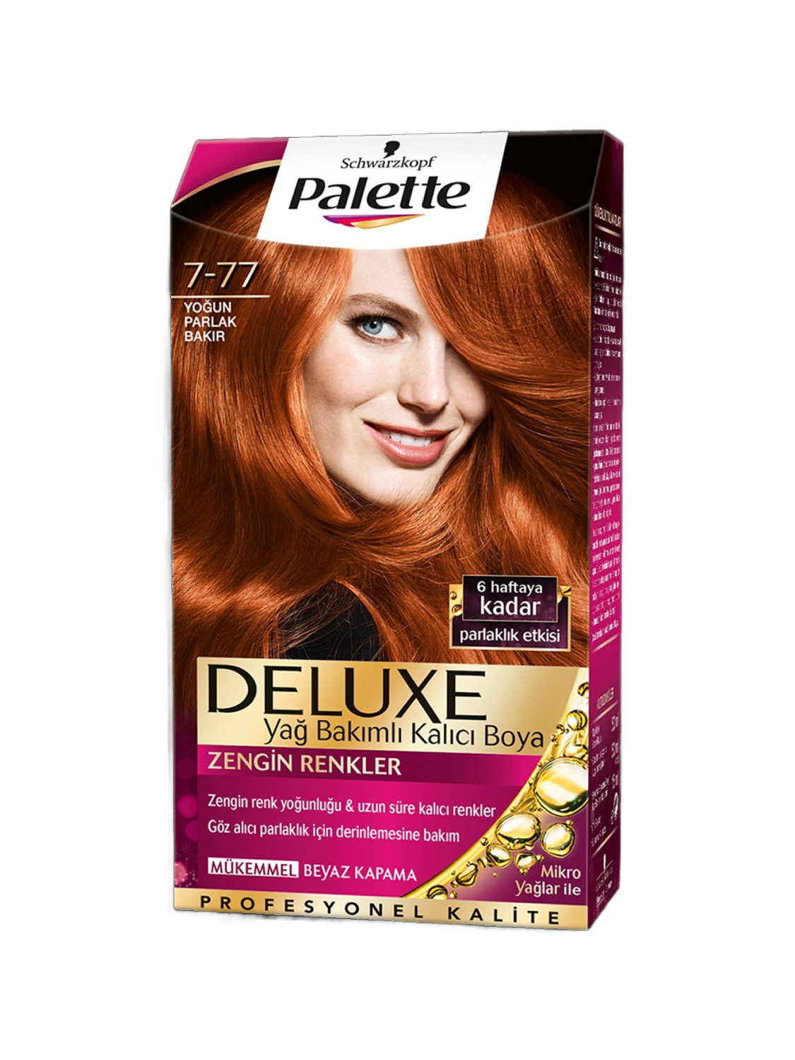 Palette Delux 7-77 Yoğun Parlak Bakır Saç Boyası