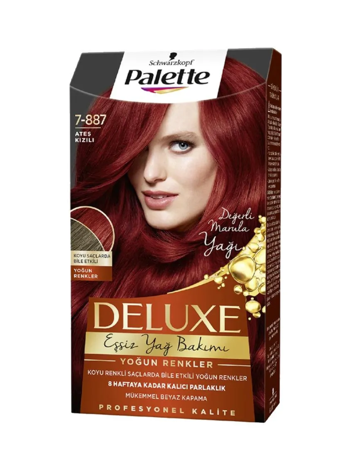 Palette Delux 7-887 Ateş Kızılı Saç Boyası