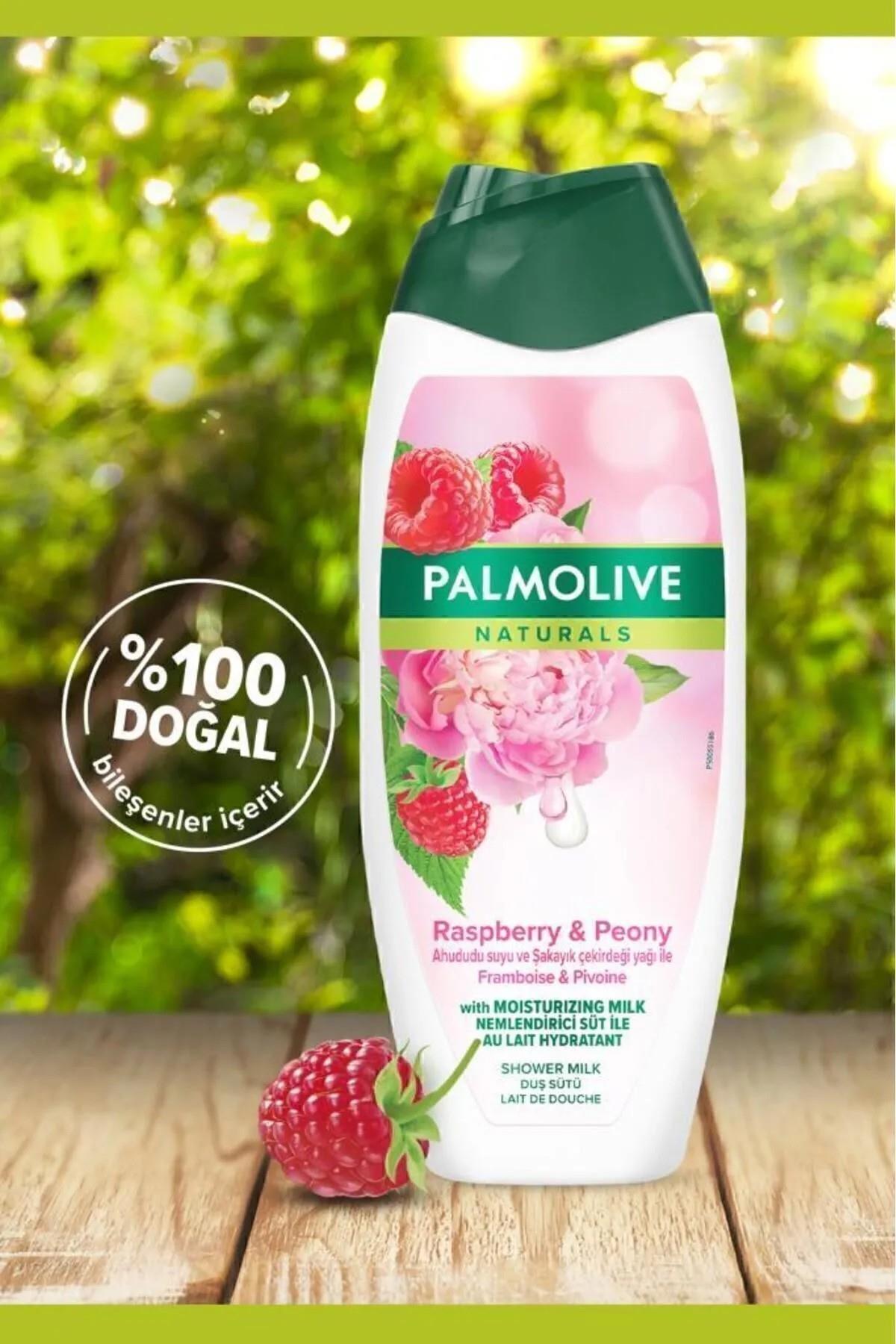 Palmolive 500 ml. Ahududu Suyu ve Şakayık Çekirdeği Yağı Duş Sütü  - Esnek E-Ticaret Platformu