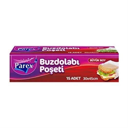 Parex Buzdolabı Poşeti Büyük Boy 30*45 cm 15 Li