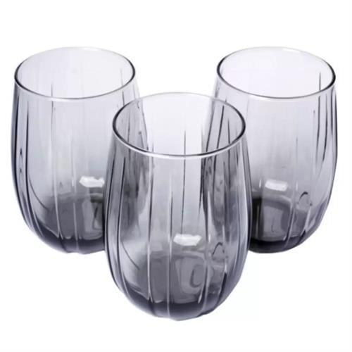 Paşabahçe Linka Gri 3Lü Su Bardağı 420405
