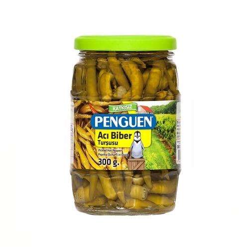 Penguen Turşu Acı Biber Cam 300 Gr