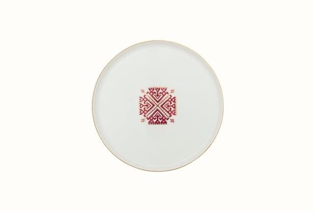Porland Arabesque Desen6 Düz Tabak 21Cm