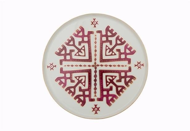 Porland Arabesque Desen6 Düz Tabak 27Cm