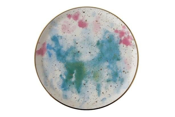 Porland Cosmos Desen6 Düz Tabak 20Cm