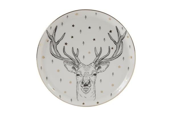 Porland Forest Deer Düz Tabak 20Cm