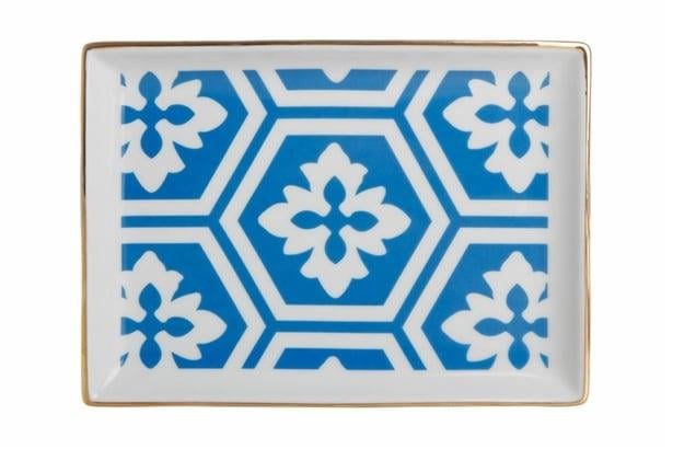 Porland Morocco Desen2 Mavi Kahvaltı Tabağı 18Cm
