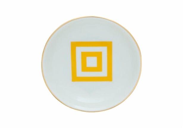 Porland Morocco Desen4 Sarı Mini Kase 10Cm