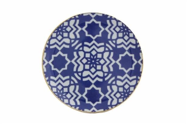 Porland Morocco Desen7 Mor Düz Tabak 17Cm