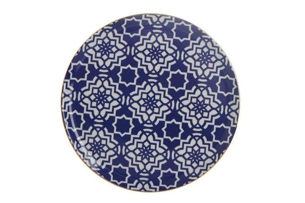 Porland Morocco Desen7 Mor Düz Tabak 28Cm