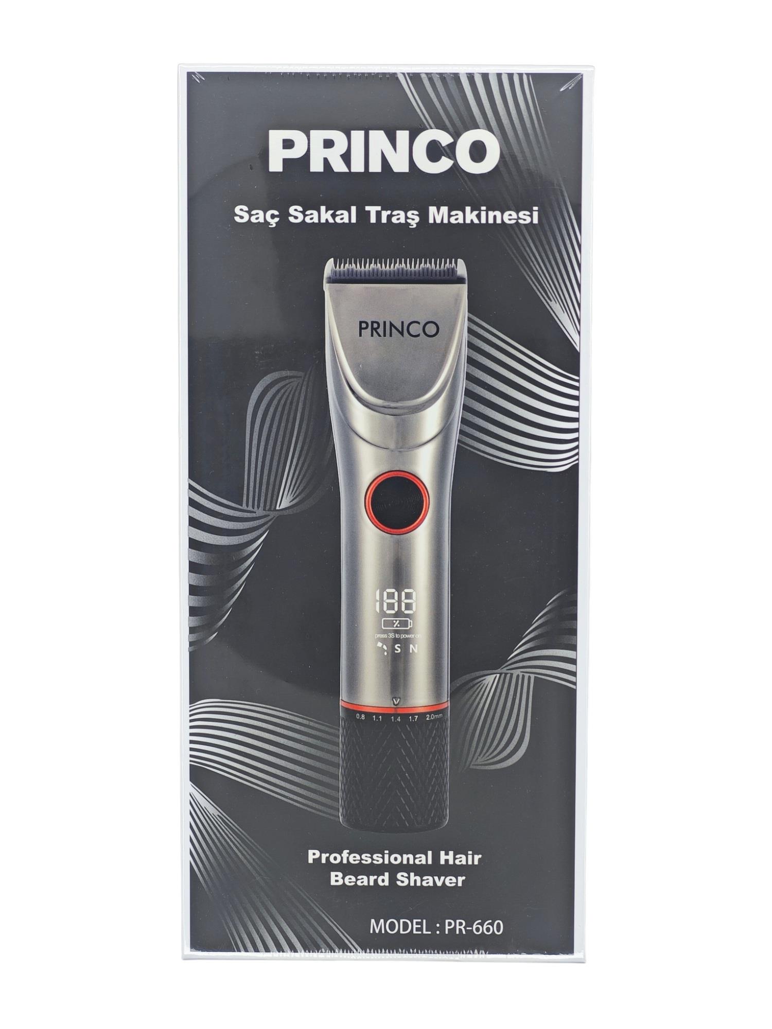 PR-660   Princo Sarjlı Saç Sakal Traş Makinesi