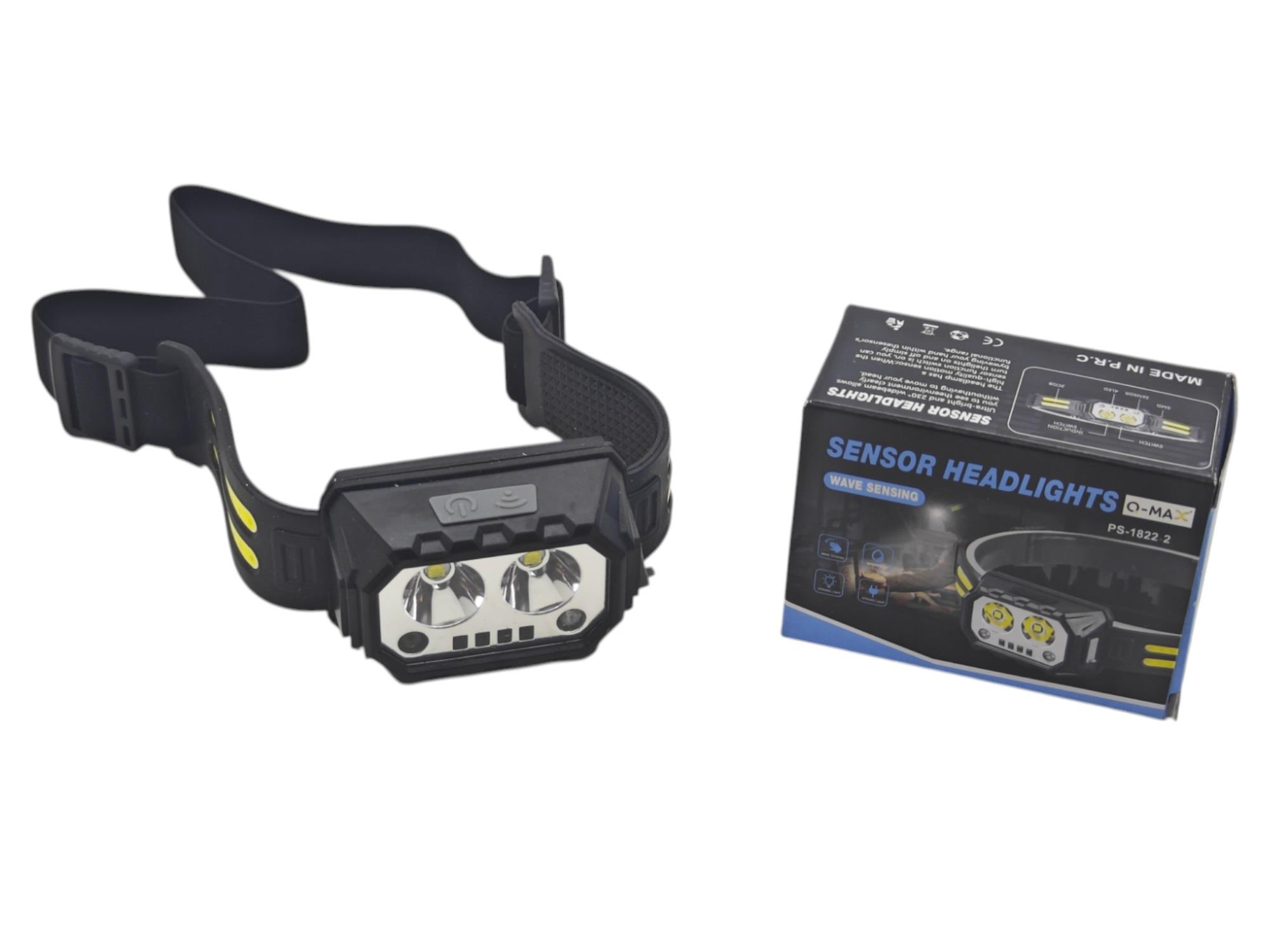 PS-1822-2   Q-Max Şarjlı Sensörlü Kafa Lambası